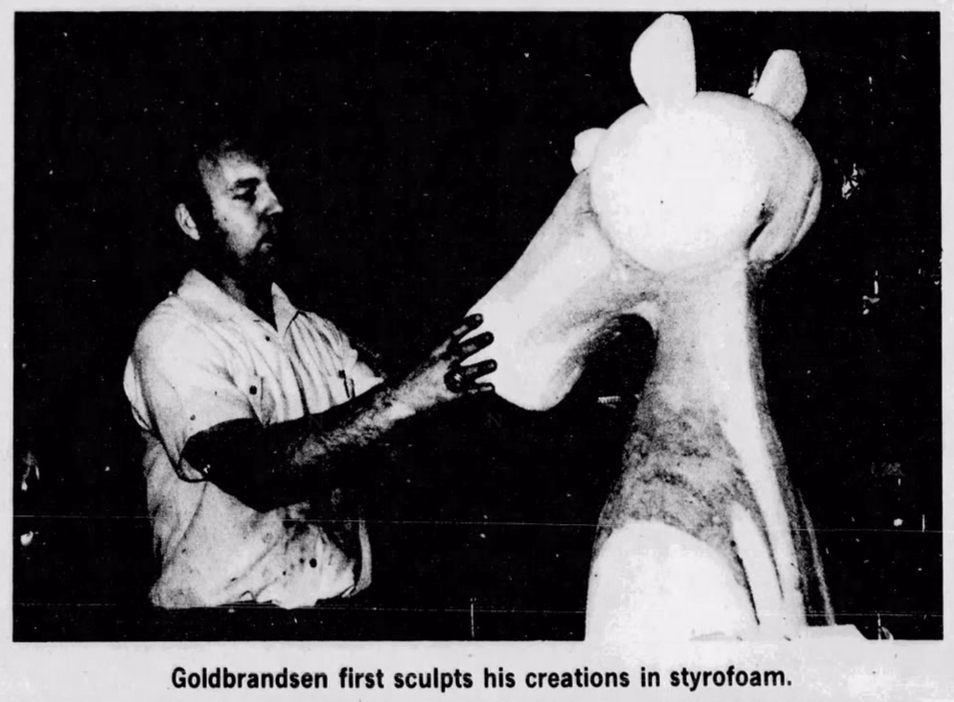 Pink Panther sculpt at Fantasy Forest.
