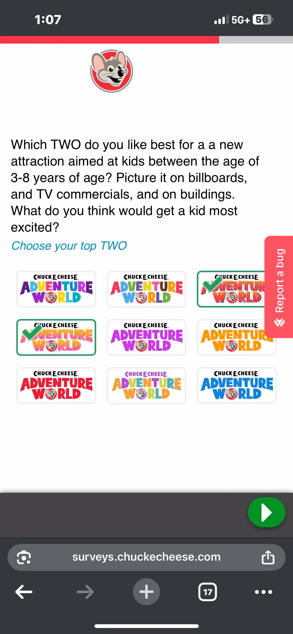 CEC Adventure World Survey 1