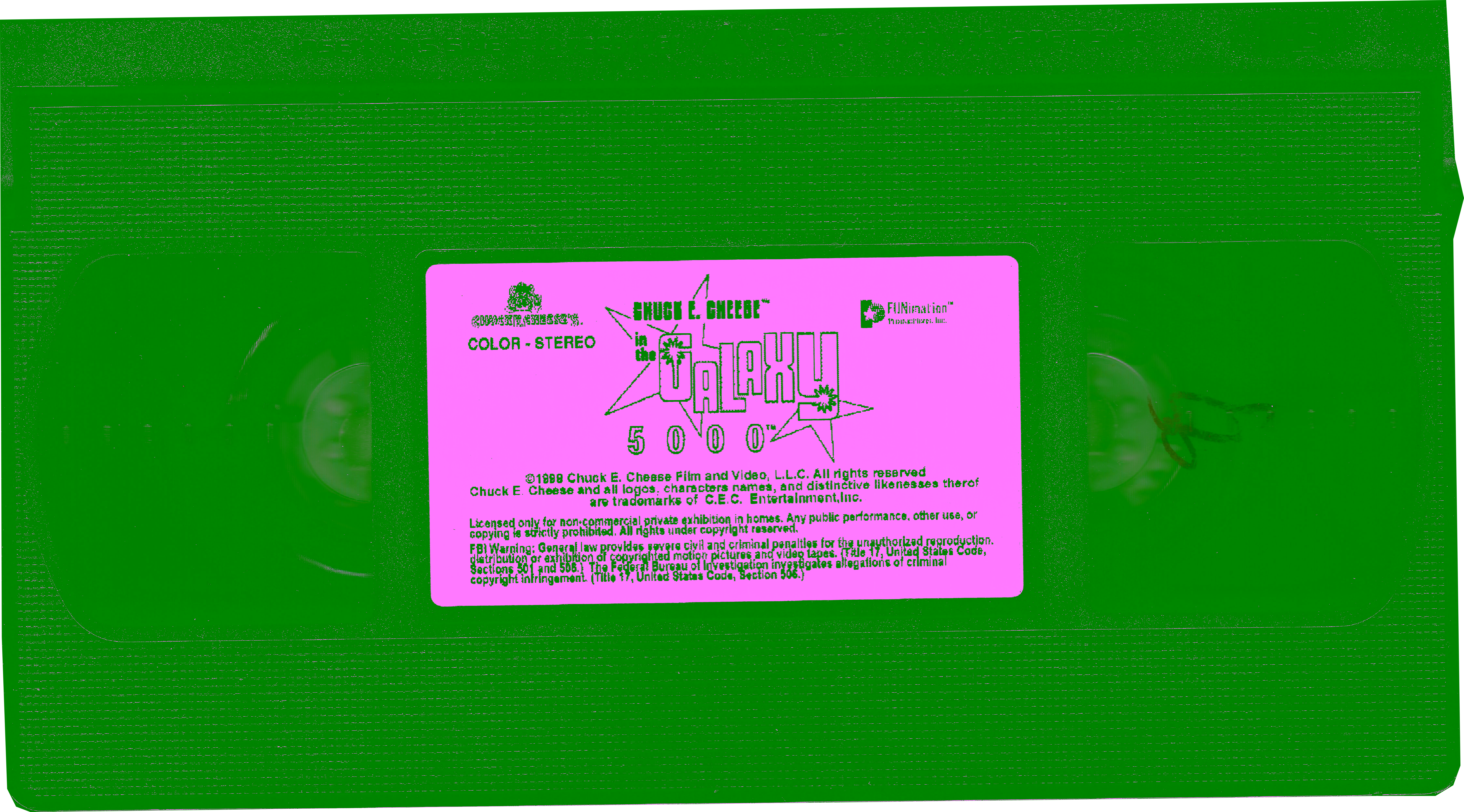 Chuck E. Cheese in the Galaxy 5000 VHS
