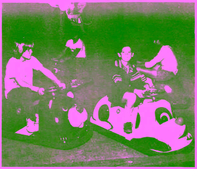 Huntington Beach’s bumper cars sometime after opening.
