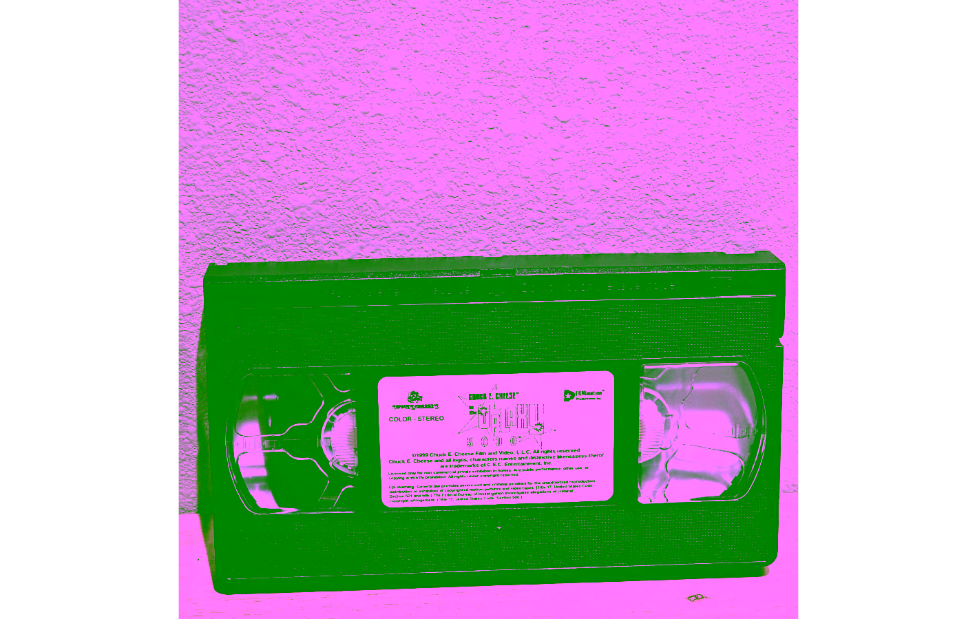 Chuck E. Cheese in the Galaxy 5000 VHS