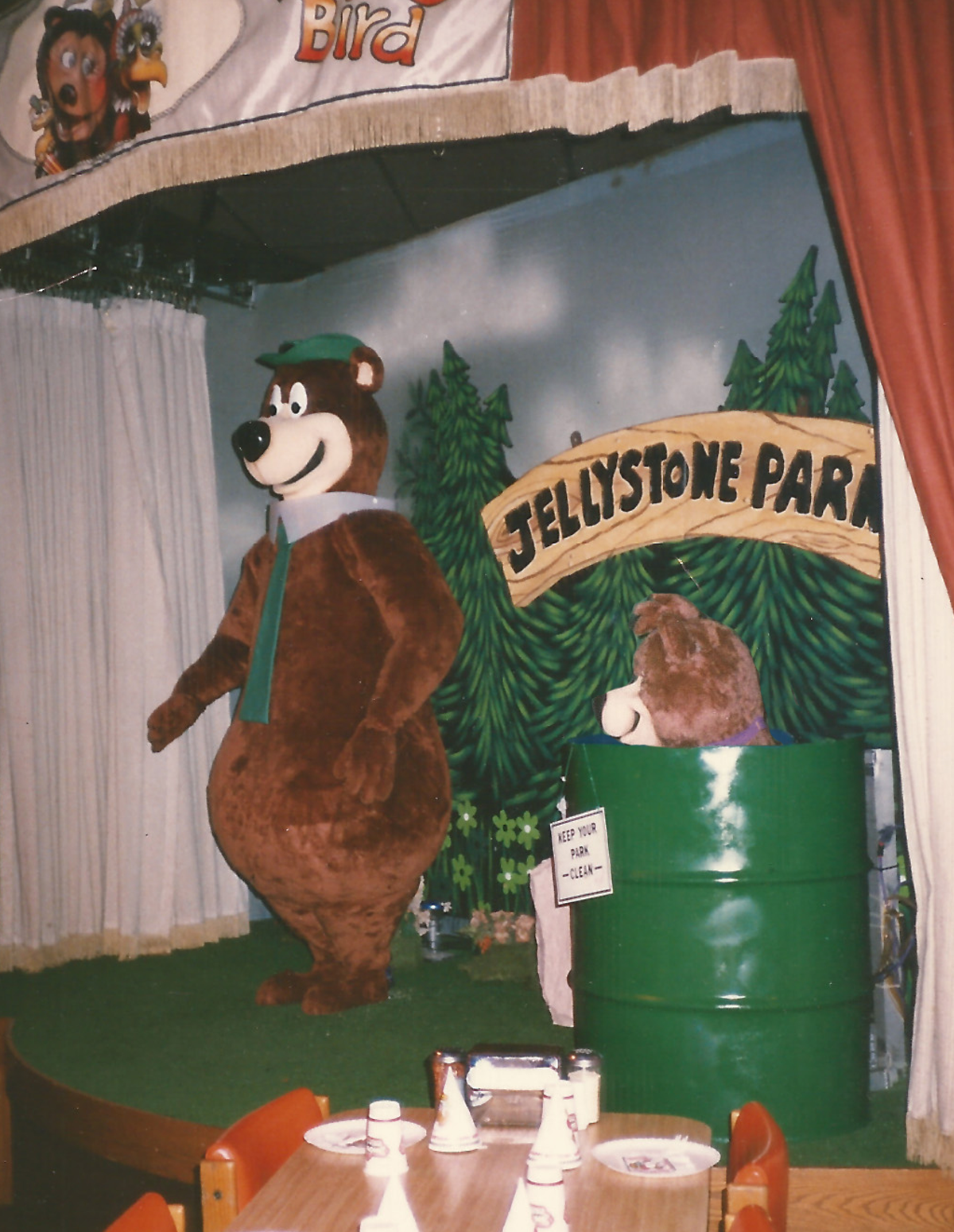 Side shot of Yogi Bear's stage